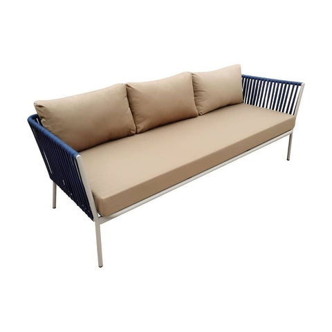 Aleko Outdoor Furniture L-Shaped Indoor/Outdoor Patio Conversation Sofa Set with Coffee Table - 5 Person by Aleko 781880210481 RFS3BL-AP