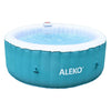 Image of Aleko Pool & Spa 4 Person 210 Gallon Round Inflatable Light Blue Hot Tub Spa With White Cover by Aleko HTIR4GRW-AP 4 Person 210 Gallon Round Inflatable Light Blue Hot Tub Spa with Cover