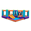 Image of Aleko Residential Bouncers Inflatable Playtime Bounce House with Pool and Slide by Aleko 703980256145 BHPLAY-AP Inflatable Playtime Bounce House with Pool and Slide by Aleko SKU# BHPLAY-AP