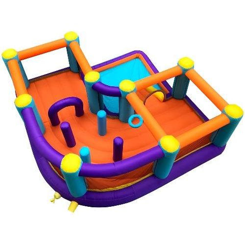 Aleko Residential Bouncers Inflatable Playtime Bounce House with Pool and Slide by Aleko 703980256145 BHPLAY-AP Inflatable Playtime Bounce House with Pool and Slide by Aleko SKU# BHPLAY-AP
