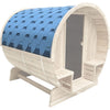 Image of Aleko Sauna Accessories 93 x 72 x 75 Inch Barrel Saunas Blue Weather-Resistant Bitumen Roof Shingle Replacement by Aleko 703980260913 SB8CPSSNG-AP 93x72x75" Barrel Saunas Blue Weather Bitumen Roof Shingle Replacement