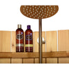 Image of Aleko Sauna Accessories Ellipse Curved Rinse Outdoor Shower by Aleko 703980261798 SHCEDRUSTIC-AP