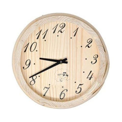 Aleko Sauna Accessories Handcrafted Analog Clock in Finnish Pine Wood by Aleko 649870027207 WJ11-AP Handcrafted Analog Clock in Finnish Pine Wood by Aleko SKU# WJ11-AP