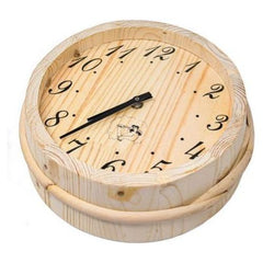Handcrafted Analog Clock in Finnish Pine Wood by Aleko