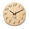 Image of Aleko Sauna Accessories Handcrafted Sleek Analog Clock in Finnish Pine Wood by Aleko 649870027214 WJ12-AP Handcrafted Sleek Analog Clock in Finnish Pine Wood by Aleko WJ12-AP
