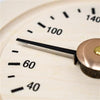 Image of Aleko Sauna Accessories Round Pine Wood Sauna Thermometer Gage in Fahrenheit by Aleko 649870027146 WJ02-AP Round Pine Wood Sauna Thermometer Gage Fahrenheit Aleko SKU# WJ02-AP
