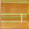 Image of Aleko Saunas 4 Person Canadian Hemlock Indoor Wet Dry Sauna with LED Lights 4.5 kW ETL Certified Heater by Aleko 703980258491 STHE4INNY-AP 4 Person Canadian Hemlock Indoor Wet Dry Sauna with LED Lights 