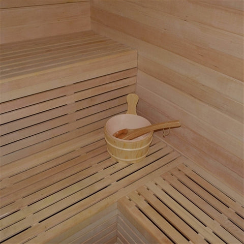 Aleko Saunas 6 Person Canadian Hemlock Outdoor and Indoor Wet Dry Sauna 6 kW ETL Certified Heater by Aleko 646341981716 STO6VAASA-AP 6 Person Canadian Hemlock Outdoor & Indoor Wet Dry Sauna STO6VAASA-AP