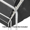 Image of Aleko Sheds, Garages & Carports 10 x 20 Feet Gray Weather Resistant Polyethylene Replacement Roof Fabric for Carport by Aleko 781880208242 CPRF1020GR-AP 10x20Ft Gray Weather Resistant Polyethylene Replacement Roof Fabric