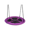 Image of Aleko Swing 40 Inches Purple Outdoor Saucer Platform Swing with Adjustable Hanging Ropes by Aleko 703980260371 SC01-AP  Platform Swing Adjustable Hanging Ropes - 40 Inches - Purple by Aleko