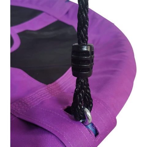 Aleko Swing 40 Inches Purple Outdoor Saucer Platform Swing with Adjustable Hanging Ropes by Aleko 703980260371 SC01-AP  Platform Swing Adjustable Hanging Ropes - 40 Inches - Purple by Aleko