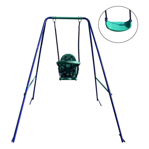 Aleko Swing Sets & Playsets 2-in-1 Convertible Portable Toddler and Children's Swing Chair by Aleko 703980257173 BSW10-AP 2-in-1 Convertible Portable Toddler Children Swing Chair Aleko BSW10AP