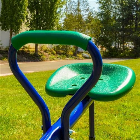 Aleko Swings & Play Sets Outdoor Sturdy Child 360-Degree Spinning Seesaw Play Set Green by Aleko 703980252345 BSW06-AP Outdoor Sturdy Child 360-Degree Spinning Seesaw Play Set Green Aleko