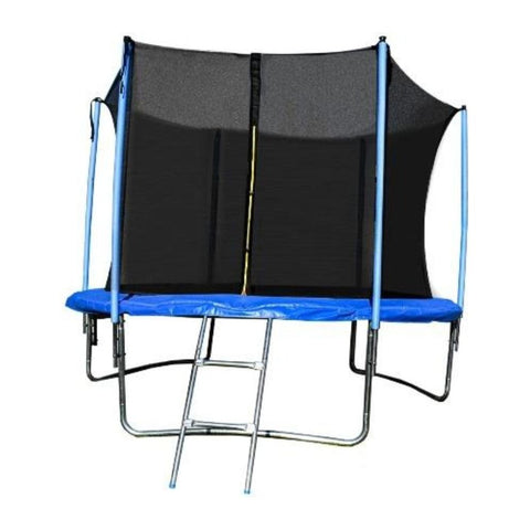 Aleko Trampoline 12 Feet Black and Blue Trampoline with Safety Net and Ladder by Aleko 649870026361 TRP12-AP 12 Feet Black and Blue Trampoline with Safety Net and Ladder by Aleko SKU# TRP12-AP
