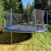 Image of Aleko Trampolines 12 Feet Black and Blue Trampoline with Safety Net and Ladder by Aleko 781880282624 TRP12-AP