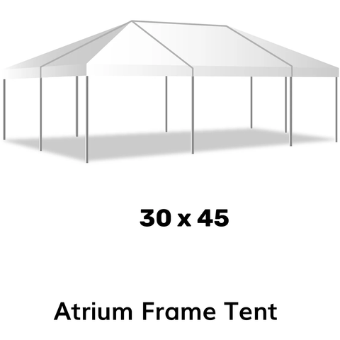 American Tent Tents 7' / Stakes & Ratchets / Tent Top Only 30x45 Atrium Frame Tent by American Tent 781880252818 30x45 7'Tent top