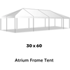 Image of American Tent Tents 7' / Stakes & Ratchets / Tent Top Only 30x60 Atrium Frame Tent by American Tent 781880244202 30x60 7'Tent Top