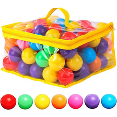 Bigib Bounce Blowers & Accessories 120 Count 7 Colors BPA Free Crush Proof Plastic Balls for Ball Pit Balls for Toddlers Kids 2.2 Inches Balls Toys