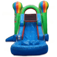 15'H Compact Combo Balloon With Water Slide by Bouncer Depot