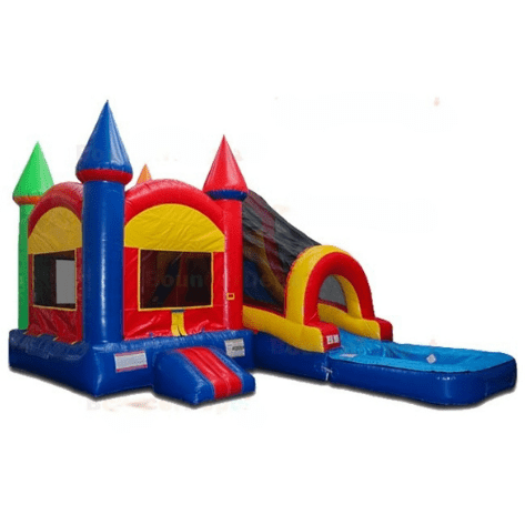 Bouncer Depot Commercial Bouncers 15 Feet Wet Dry Combo Castle Inflatable Bouncer Moonwalk by Bouncer Depot 3022P 15' Wet Dry Combo Castle Inflatable Bouncer Moonwalk by Bouncer Depot