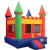 Image of 15'H Rainbow Castle Moon Bounce by Bouncer Depot Inflatable SKU #1019