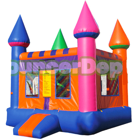 15'H Orange Purple Castle Commercial Jumper SKU #1030