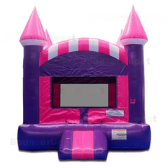 15'H Pink Purple Castle Bounce House by Bouncer Depot