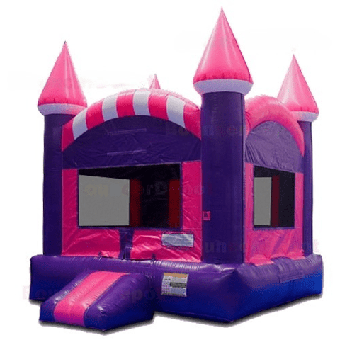 15'H Pink Purple Castle Bounce House by Bouncer Depot SKU #1083