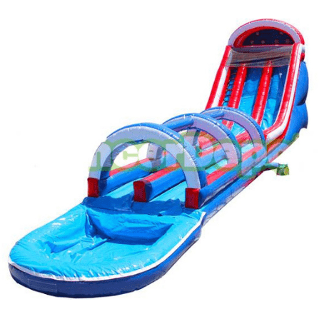 21'H Commercial Water Slide With Slip by Bouncer Depot SKU# 2125