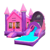 Image of 15'H Pink And Purple Combo Castle With Pool by Bouncer Depot 3042P 