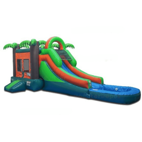 12'H Compact Tropical Combo With Pool by Bouncer Depot SKU # MC008P