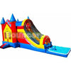 Image of 15'H Rainbow Castle Inflatable Combo Jumper Bouncer Depot SKU #3012P
