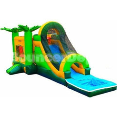 Bouncer Depot Commercial Bouncers 36'L Tropical Jumper Slide Combo With Pool 3007P