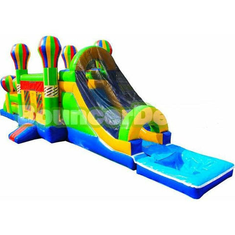 Bouncer Depot Commercial Bouncers 54'L Combo Castle Obstacle With Pool by Bouncer Depot 781880221456 3051P 55 Feet Combo Castle Obstacle With Pool by Bouncer Depot SKU #3051P