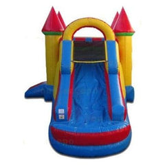 15' Bright Compact Castle Combo Jump House by Bouncer Depot