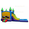 Image of Bouncer Depot Inflatable Bouncers 15'H Double Lane Module Castle Combo by Bouncer Depot 781880221265 3074P 15'H Double Lane Module Castle Combo by Bouncer Depot SKU # 3074P