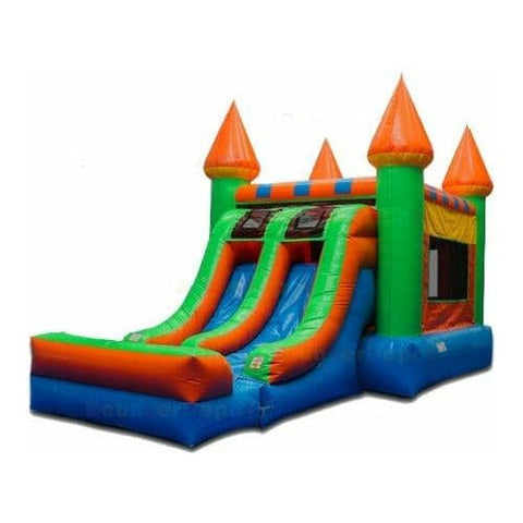 Bouncer Depot Inflatable Bouncers 15'H Double Lane Slide Castle Combo by Bouncer Depot 15'H Double Lane Slide Castle Combo by Bouncer Depot SKU# 3078D