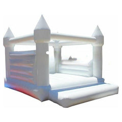 15'H White Wedding Bounce House by Bouncer Depot