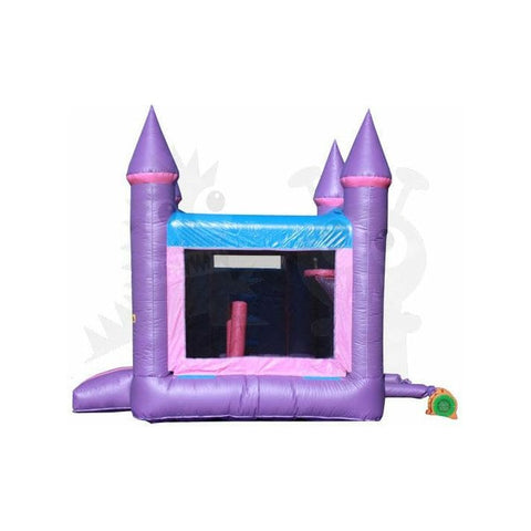 Bouncer Depot Inflatable Bouncers 16'H Inflatable Wet/Dry Pink Castle Combo with Slide Pool & Hoop by Rocket Inflatables 781880223276 COM-510 16'H  Wet/Dry Castle Combo Slide Pool Hoop Rocket Inflatables #COM-510