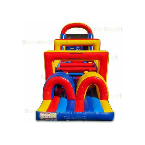 Bouncer Depot Inflatable Bouncers 17'H Inflatable Obstacle Course With Pool by Bouncer Depot 781880220411 4005P 17'H Inflatable Obstacle Course With Pool by Bouncer Depot SKU# 4005P