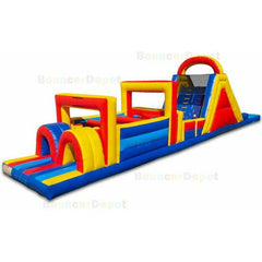 17'H Inflatable Obstacle Course With Pool by Bouncer Depot