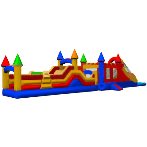 14'H Rainbow Castle Obstacle Bounce House  by Bouncer Depot SKU# 3067P