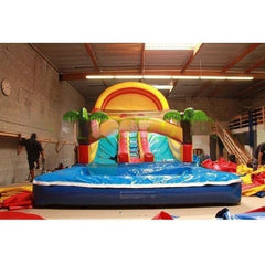 15 Ft Dual Water Slide by Bouncer Depot