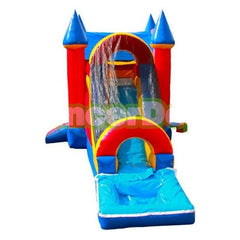 15'H Rainbow Castle Inflatable Combo Jumper by Bouncer Depot