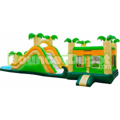 15'H Tropical Moon Jump Slide Combo by Bouncer Depot