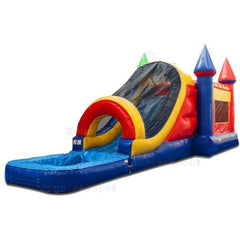 Bouncer Depot Water Parks & Slides 15'H Wet Dry Rainbow Castle Combo With Pool by Bouncer Depot 781880220183 3001P 15'H Wet Dry Rainbow Castle Combo With Pool by Bouncer Depot SKU#3001P