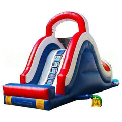 17'H Red White Giant Inflatable Water Slide by Bouncer Depot
