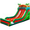 Image of Bouncer Depot Water Parks & Slides 18 Ft Double Lane Tropical Slide And Slip by Bouncer Depot 781880209928 2094 20'H Dual Pool Inflatable Water Slide by Bouncer Depot SKU#2122