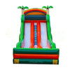 Image of Bouncer Depot Water Parks & Slides 18 Ft Double Lane Tropical Slide And Slip by Bouncer Depot 781880209928 2094 20'H Dual Pool Inflatable Water Slide by Bouncer Depot SKU#2122