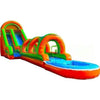 Image of Bouncer Depot Water Parks & Slides 20'H Giant Orange Green Water Slide With Slip by Bouncer Depot 781880259954 2085-Bouncer Depot 20'H Giant Orange Green Water Slide With Slip Bouncer Depot SKU#2085